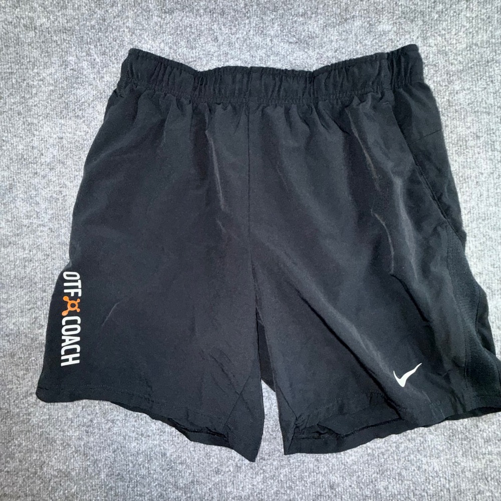 Nike Dri-FIT Mens OTF Coach Running Shorts Black Size Large 7 Inch Inseam